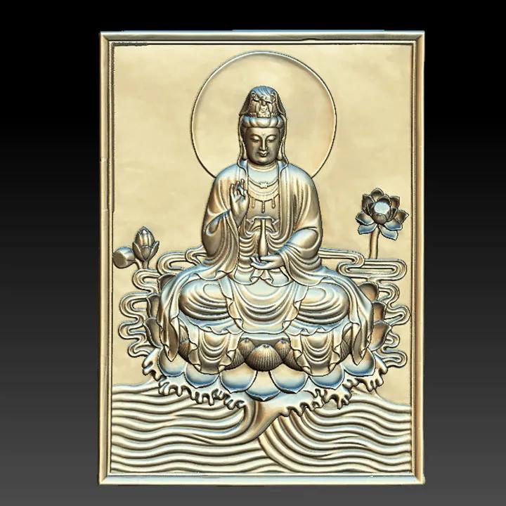 Buddha Avalokitesvara STL Model for CNC  ..
